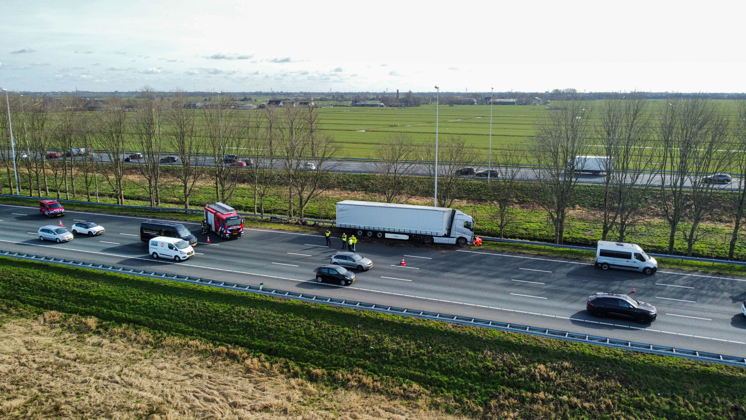 File Van Meer Dan Een Uur Door Ongeval Op De A12 - 112 Reeuwijk